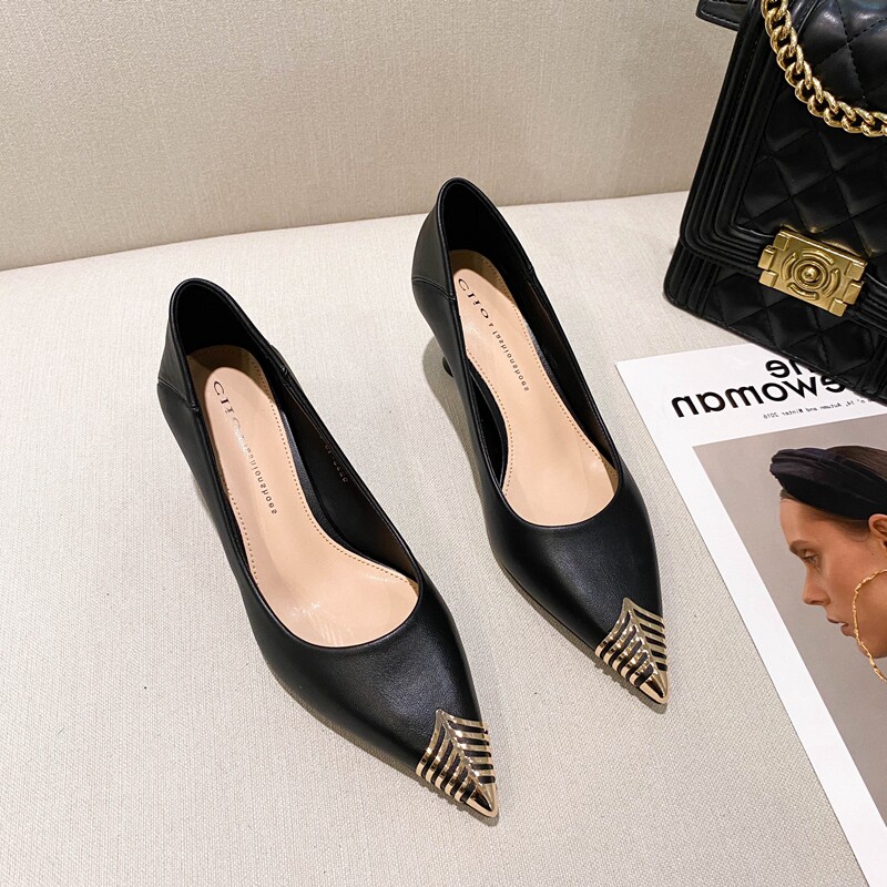 ck erwin temperament work shoe minimalist about 100 hitch female shoe tip high heel shoe finer with shallow mouth single shoe
