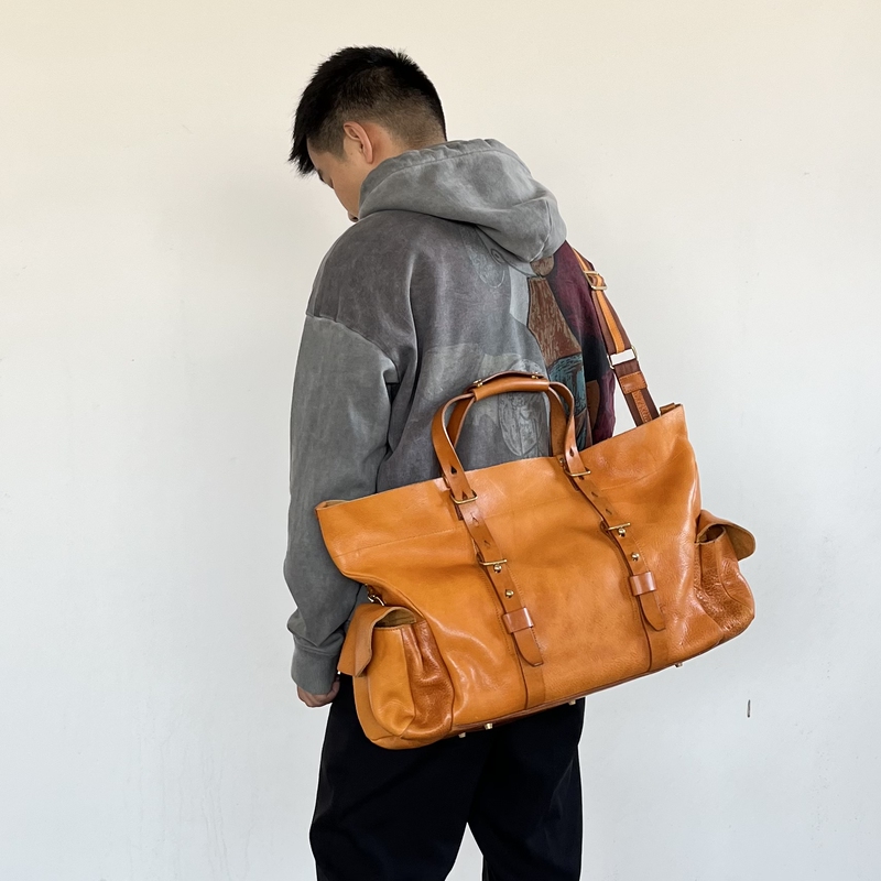 American Retro Casual Leather Travel Bag, Sports and Fitness Bag, Shoulder Crossbody Motorcycle Bag, Handbag, Luggage Bag, Trendy American Retro Casual Leather Travel Bag, Sports and Fitness Bag, Shoulder Crossbody Motorcycle Bag, Handbag, Luggage Bag, Trendy