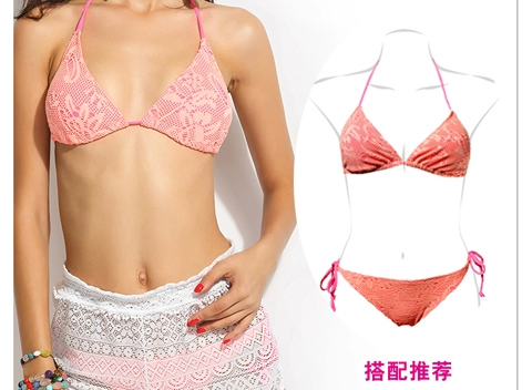 Quần đi biển quần short nữ màu đen và trắng bên bờ biển mỏng và nhanh khô eo lưới châu Âu và châu Mỹ Quần ren gợi cảm nóng bỏng