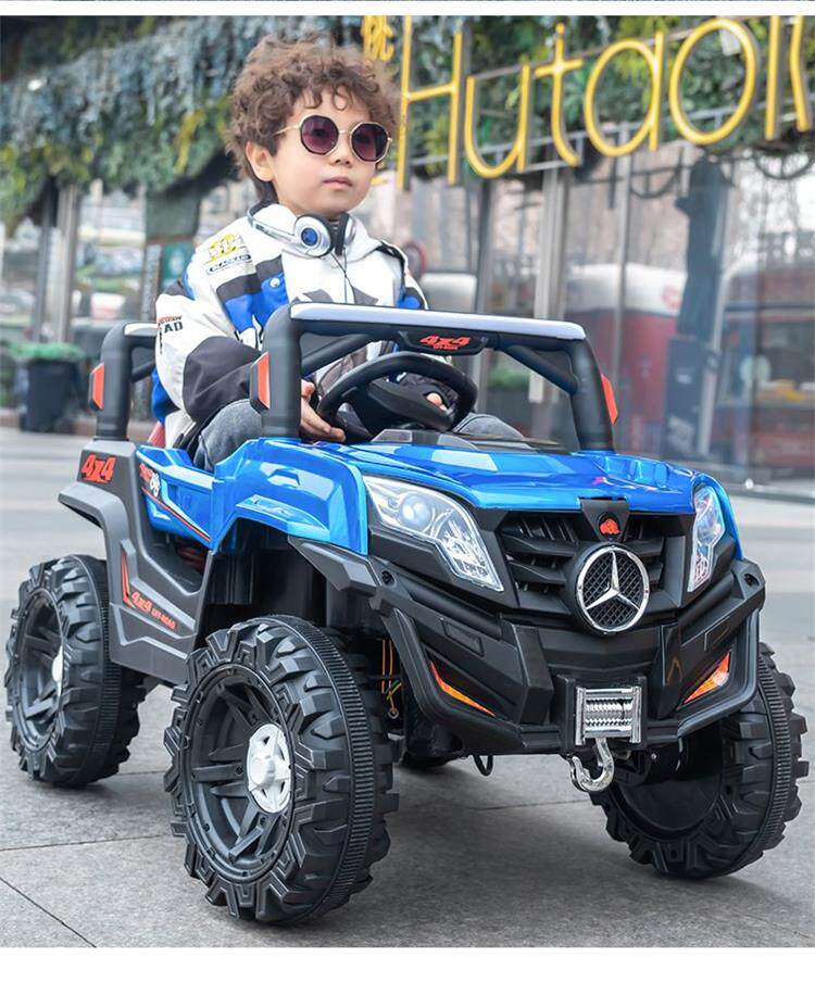 Электромобиль детский 清仓处理超大号儿童电动车越野车遥控小孩玩具车可坐大人宝宝摇摆 OTHER