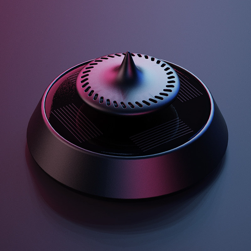 Lazy things solar car gyro aromatherapy plant essential oil car fragrance lasting fragrance new air