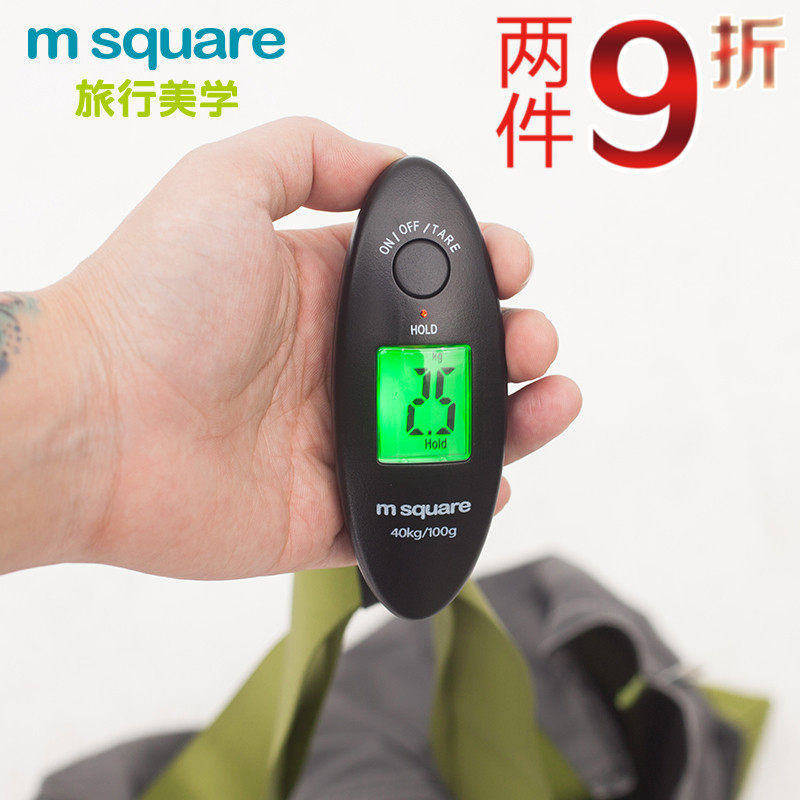 M Square outdoor portable electronic portable scale 40kg luggage luggage scale Mini portable hook scale