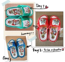 Nostalgic old stock 80s-90s Childrens Plastic Sandals Slippers Mr Dog