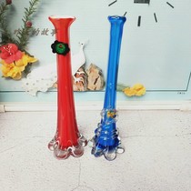 Nostalgia old stock of 80 - 90 glazed vases plugged red bases with cracks