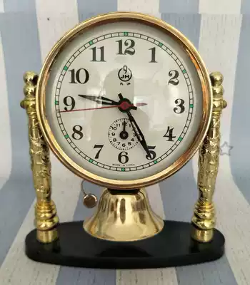 Nostalgic old inventory 90 s mechanical alarm clock nine Shanghai brand Bell props collection