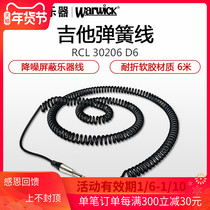 Ji fan instrument Warwick RockCable grip guitar cable telephone line spring wire