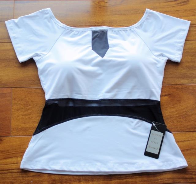 New sports short sleeves midlength pants suit Jenny Q Fitness Wear yoga Jump Dance Running