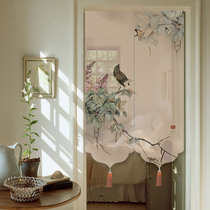 Painting original custom bedroom decoration door curtain fabric partition curtain bathroom curtain half curtain cloth curtain warm curtain