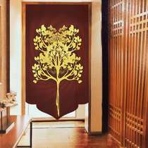 Painted fabric door curtain Winter warm windproof Feng shui curtain Soft partition partition Kitchen hanging curtain Bedroom entrance curtain