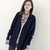 Wait for you to thank the foreign trade woman CO demeanor temperature thick wool knitted coat ~A1757