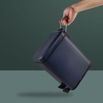 Trash bin Household toilet Bathroom Living room Creative kitchen with lid Covered Step garbage bin Toilet paper basket