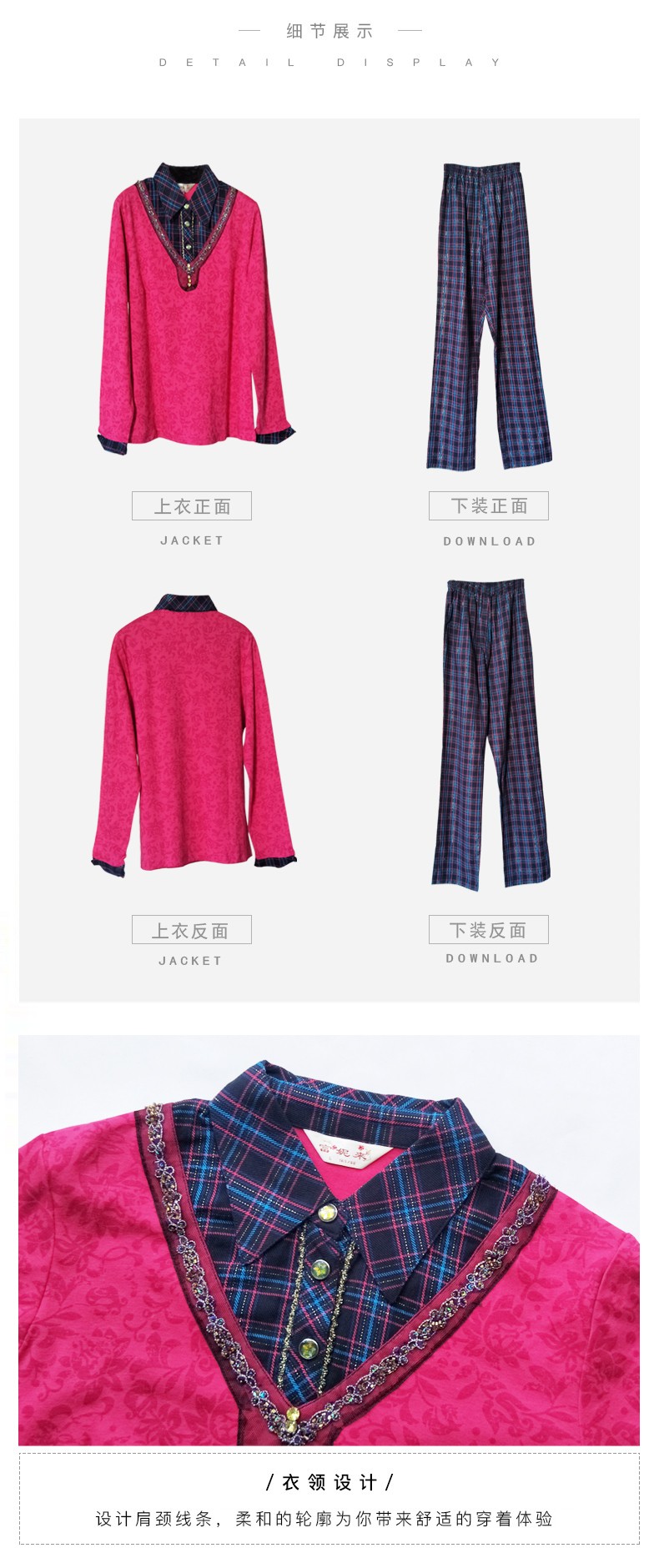 Fu Nilai đồ ngủ nữ mùa xuân và mùa thu dài tay mặc thời trang cotton hai mảnh thanh niên lớn nhà quần áo đồ ngủ phụ nữ bộ mặc nhà thu đông