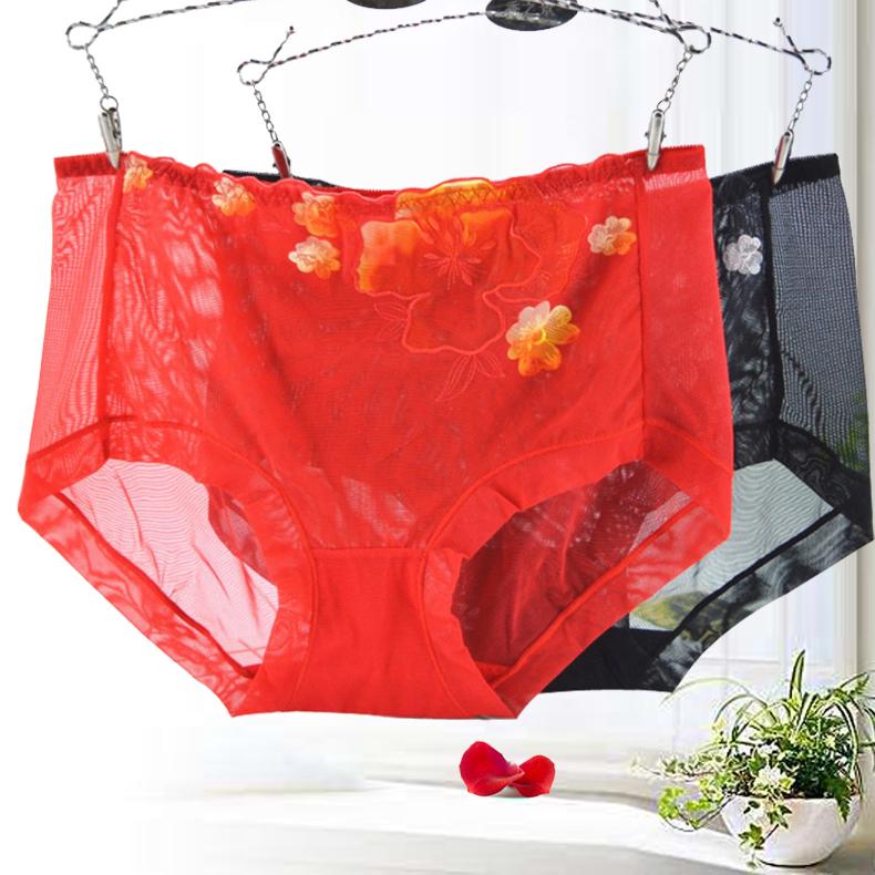 Đồ lót nữ Fu Nilai 2017 mới thoải mái mềm mại đầy đủ lưới thêu ren giữa quần lót boxer 3026 quần lót cotton