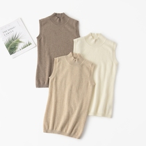 Fu Xianglin semi-high collar pure cashmere female vest from Ordos city 100% Mountain cashmere 100 lap vests