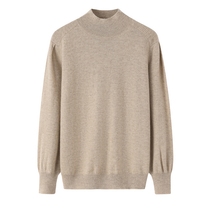 2021 Autumn And Winter Half Height collar Blister Lady Cashmere Cardiff 100% Mountain Cashmere Warm Long Sleeve Hooded Sweater