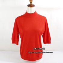 100% cashmere worsted semi-high collar womens pullover cashmere sweater pure cashmere medium sleeve cashmere sweater