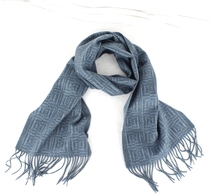 European order manufacturer Direct sales 100% Mountain cashmere long ear grid cashmere scarves simple 100 hitch