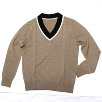 100% Cashmere Worsted V-neck Womens Pullover Pure Cashmere Joker Rainbow Collar base shirt Light Soft and Comfortable