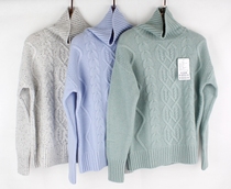 100% Mountain Cashmere High Collar Thickening Thickened Lady Cashmere Sweatshirt Fashion Autumn Winter New Set Head Warm Sweater