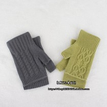 100% Cashmere Fingerless Gloves Thickened Cashmere Gloves Soft and Comfortable Touch Screen Joker