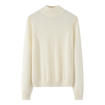 Odos City Half-High Collar Lady Jacket Cashmere Sweatshirt Warm Long Sleeve Loose Undershirt Sweater Sweatshirt