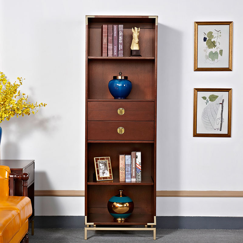 Simple solid wood bookcase display case Living room Multi-level storage cabinet TV cabinet Wine Cabinet Multifunction Side Cabinet Combination