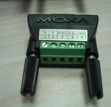 38MOXA original serial COM port to 6-bit terminal block Mini-DB9F-TO-TB connector