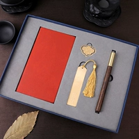 Big Blue Box-Wooden Pen+плавный набор чтения+A7 Orange