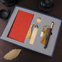 Big Blue Box-Wooden Pen+U Диск+сельскохозяйственный набор чтения+A7 Orange