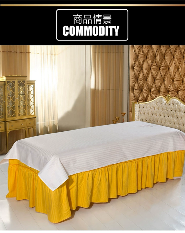 Bông làm đẹp khăn trải giường làm đẹp thẩm mỹ viện massage đặc biệt massage giường trắng tinh khiết với lỗ tấm thảm lông trải giường ngủ