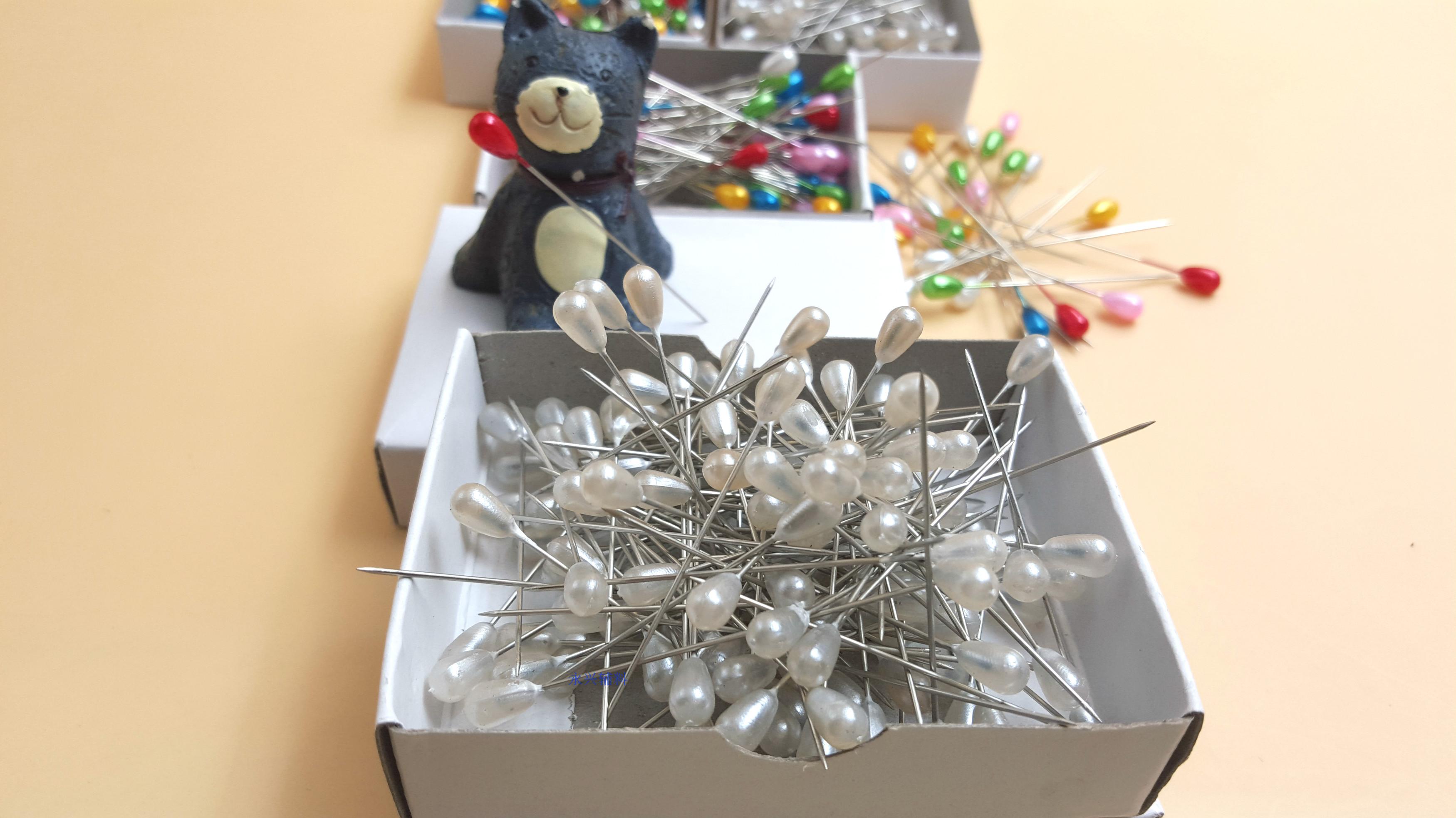Thả hạt xâu kim ghim định vị pin pin pin ngọc quilting cụ 144 / hộp - Công cụ & vật liệu may DIY khung thêu tranh