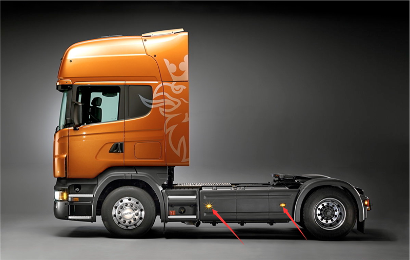 Rc Truck für Tamiya 1/14 Traktorkopf SCANIA R470 R620 Seitenschweller Lichter Seitenmarkierungen Juwuba Modell – Detail 11