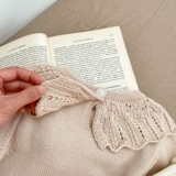 Брендовый детский трикотажный свитер для принцессы, демисезонное боди для девочек, в корейском стиле