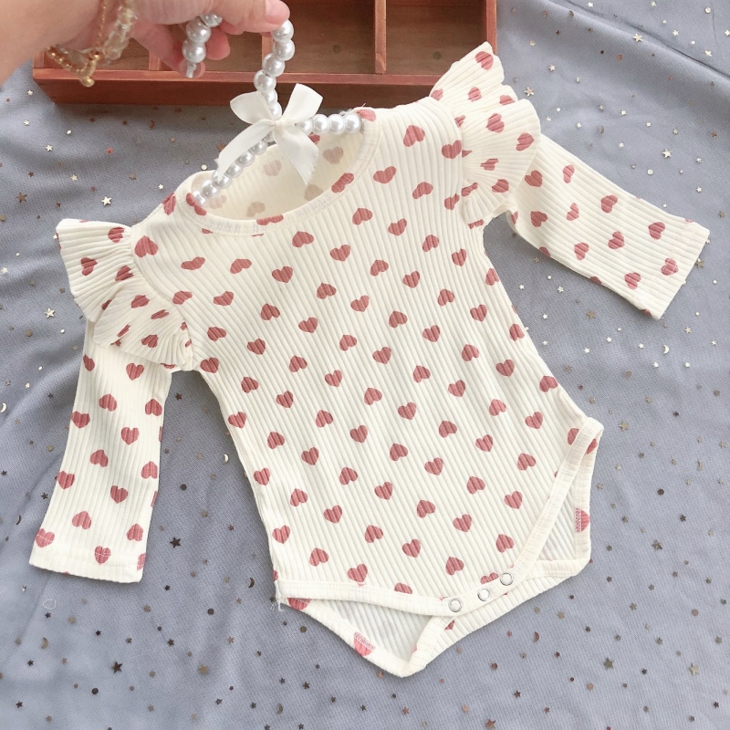 ins women's baby bag fart clothing spring and summer newborn baby cotton long-sleeved baby jumpsuit Korean version of climbing clothes summer thin