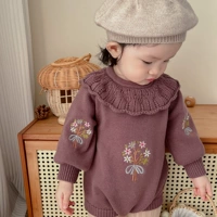 Сиреневое трикотажное боди, берет, 100% хлопок