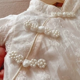 Детское ципао, боди, комбинезон для новорожденных, летняя одежда для девочек, наряд маленькой принцессы, наряд на выход