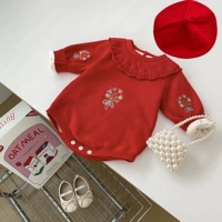 Красное флисовое боди