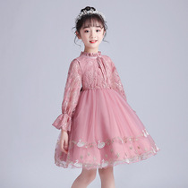 Girls Western style 2020 Autumn dress Childrens Day fit the costume zhong da tong princess gown ladies skirt-music of the tide
