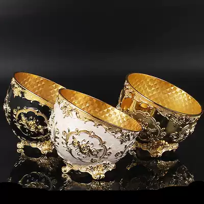 European coffee table trash bin luxury creative living room desktop uncovered countertop peels storage bucket bar KTV set-up