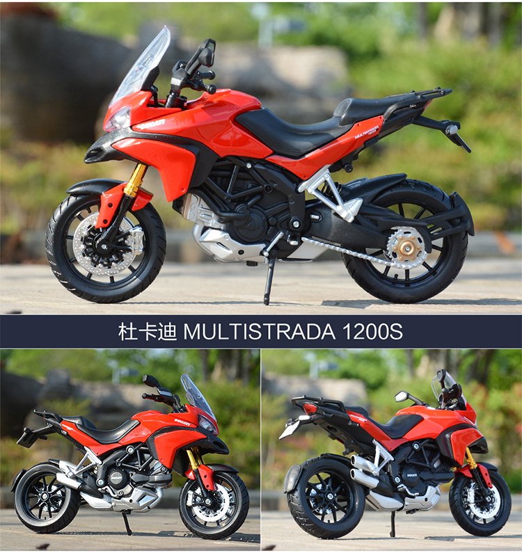 Mercedes Hình 1:12 Ducati 1199 Big Devil R1 Mô phỏng tĩnh Mô phỏng đầu máy hợp kim Mô hình xe máy có đáy đồ chơi cho bé sơ sinh