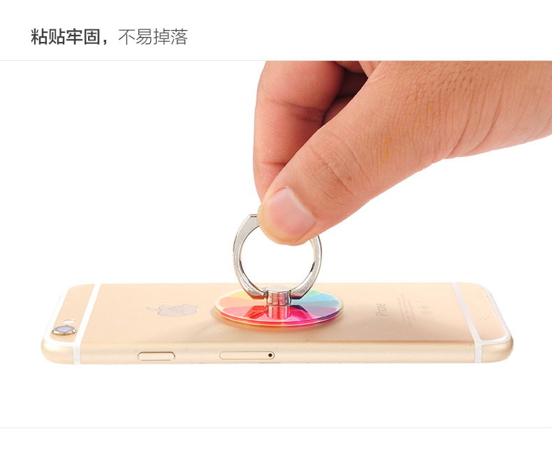 Sáng tạo khung điện thoại di động Apple vòng trái cây phổ quát khóa dán dán nam và nữ khung máy tính để bàn khung - Nhẫn nhẫn phong thủy nam