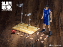 Da Sheng model slam dunk master Lingnan team Fukuda Jizhao blue and white jersey movable hand-made