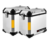 SW-MOTECH Motorcycle Travel Case Side Case Aluminum case Equipment Case Equipment Case Waterproof Case Silver 29 liters