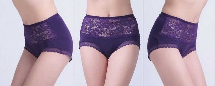 Mom XL ren béo cô gái cộng với béo Xiaotianer đồ lót nữ sợi tre Shu quần short eo cao cửa hàng đồ lót