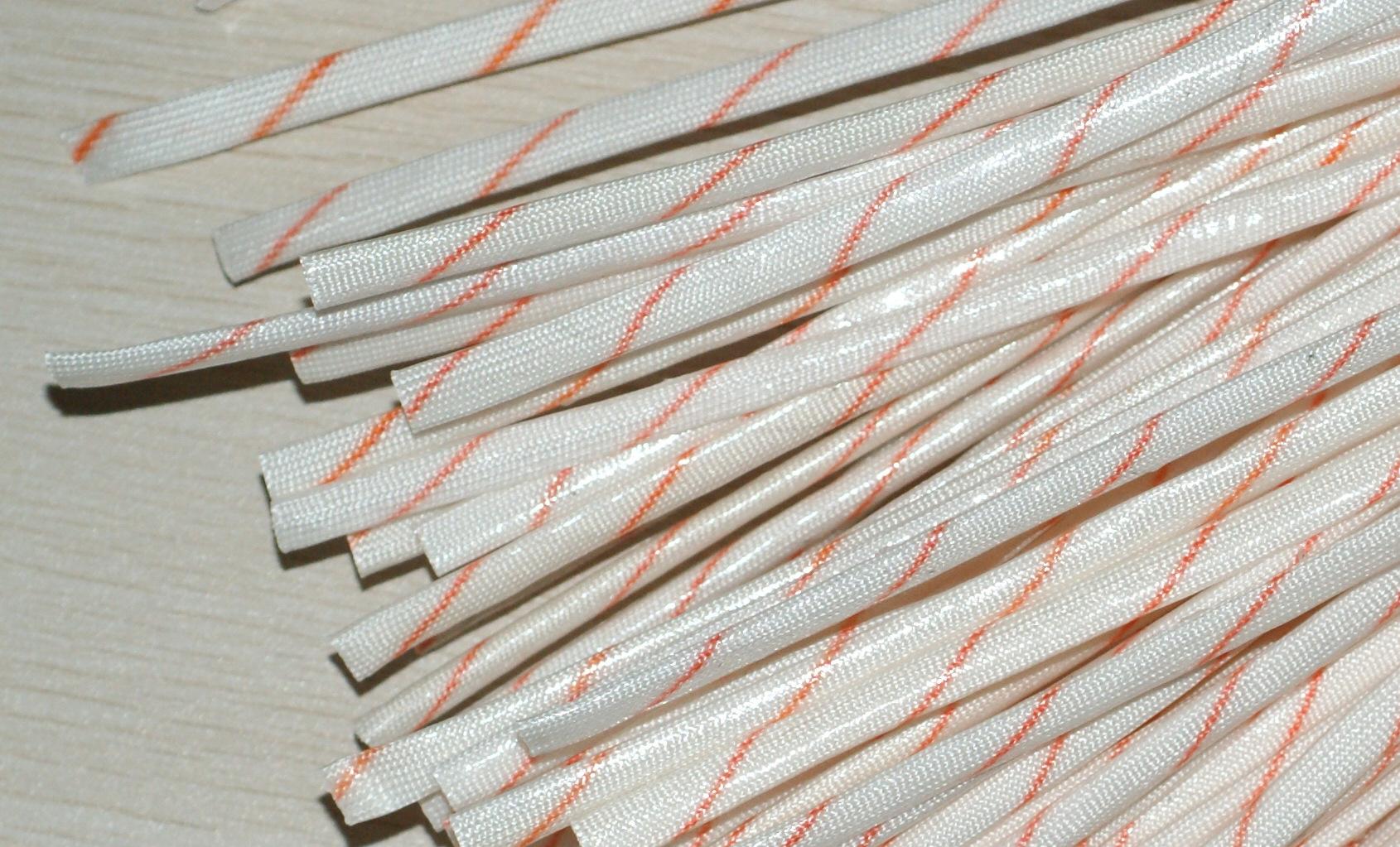 High quality yellow rawtube yellow rawtube glass fiber sleeve insulation high temperature wire sleeve 2MM-25MM