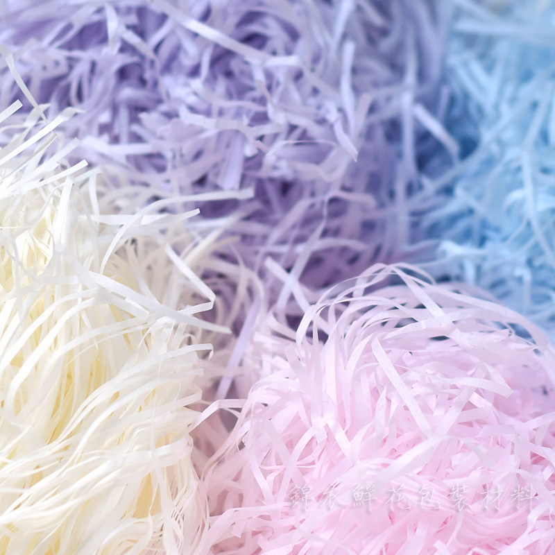 Filled paper silk wedding candy fruit box gift box filled raffia wedding decoration shredded filled paper silk 100g