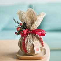 Christmas Safe Fruits Apple Paper Packaging Paper Fresh Flowers Gift Packaging Linen Bouquet Floral Bouquet Bouquet Paper Waterproof