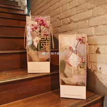 Orchid Box Lunar New Years Eve Gifts High-end boxes New Years Eve Festive Flowers Box Green Planting Hands with Fresh Flowers Gift floral