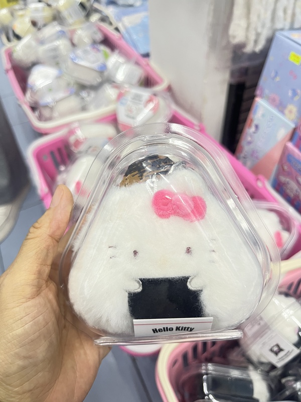 In Stock 2025 Hong Kong Genuine Sanrio Rice Ball Stress Relief Doll Squishy Kitty Ugly Fish Pudding Dog My Melody