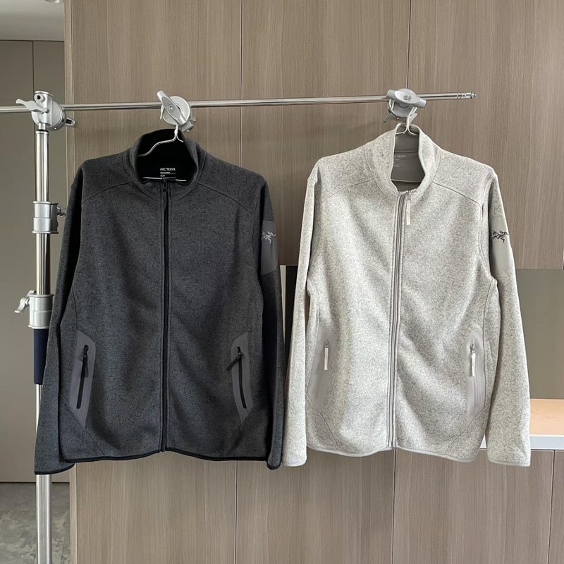 Arc'Teryx Covert Cardigan Zippered Stand-Up Collar Fleece Jacket Warm Outerwear for Men and Women